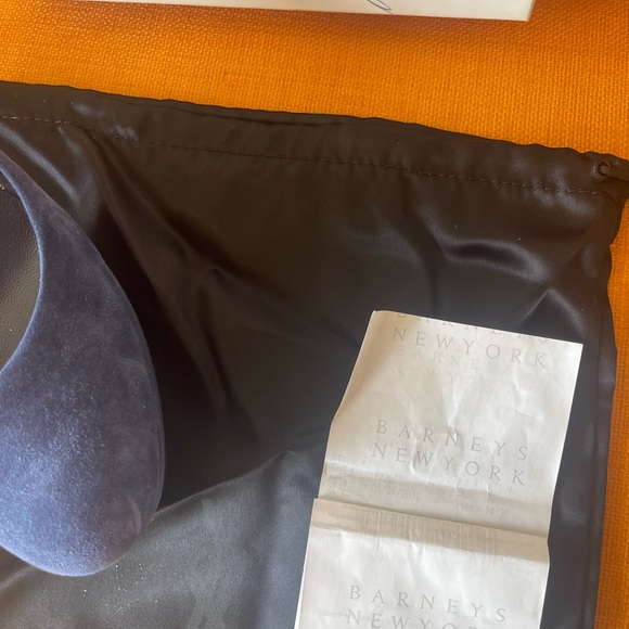 YVES SAINT LAURENT Swede BLUE HEELS💝HP - Picture 5 of 14